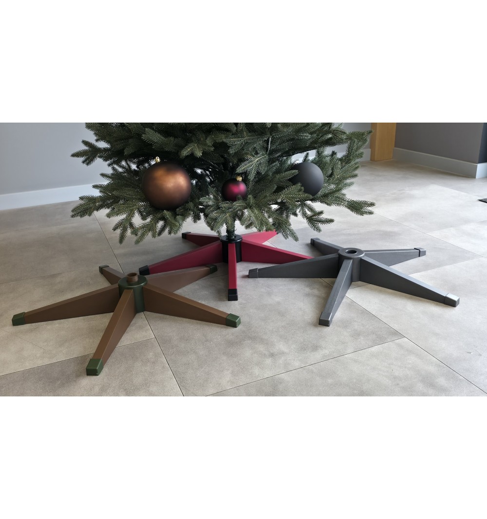 Stojak choinkowy 5 ramienny GRAFIT BORDO BRĄZ